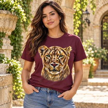 Lioness Unisex Cotton T-Shirt - HD Printing