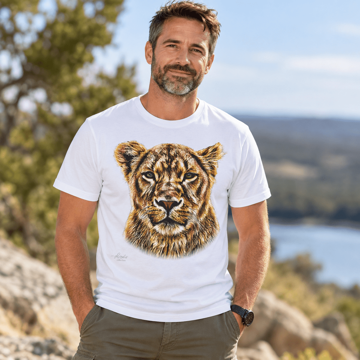 Lioness Unisex Cotton T-Shirt - HD Printing