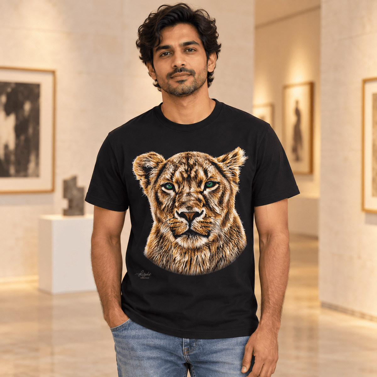 Lioness Unisex Cotton T-Shirt - HD Printing