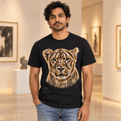 Lioness Unisex Cotton T-Shirt - HD Printing