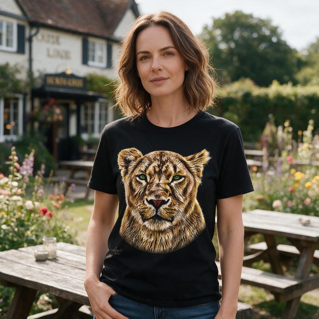 Lioness Unisex Cotton T-Shirt - HD Printing