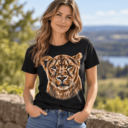 Lioness Unisex Cotton T-Shirt - HD Printing