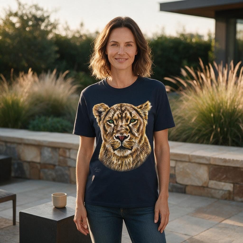 Lioness Unisex Cotton T-Shirt - HD Printing
