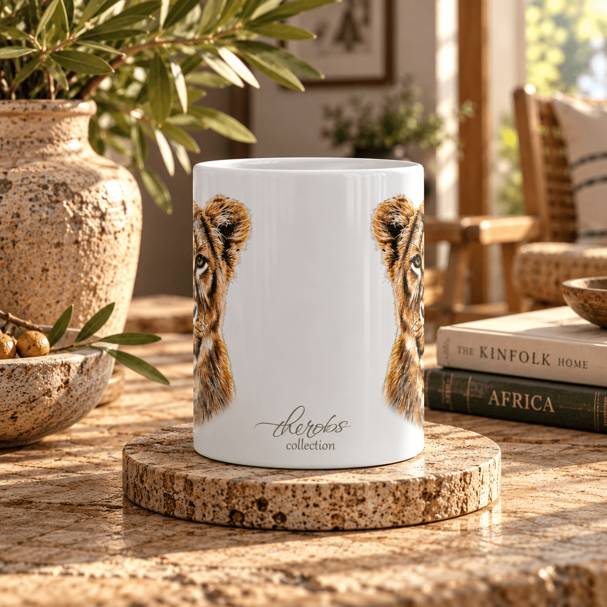 Lioness White Ceramic 11oz Mug - HD Printing