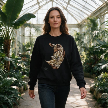 Rhinoceros Unisex Heavy Sweatshirt - HD Printing