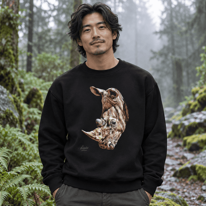 Rhinoceros Unisex Heavy Sweatshirt - HD Printing