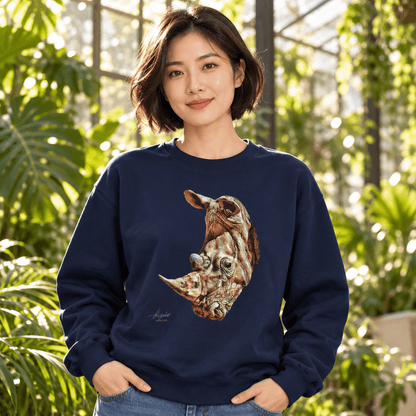 Rhinoceros Unisex Heavy Sweatshirt - HD Printing